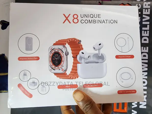 in Wireless Smart Watch With Earbuds X8 Combination in Nnewi