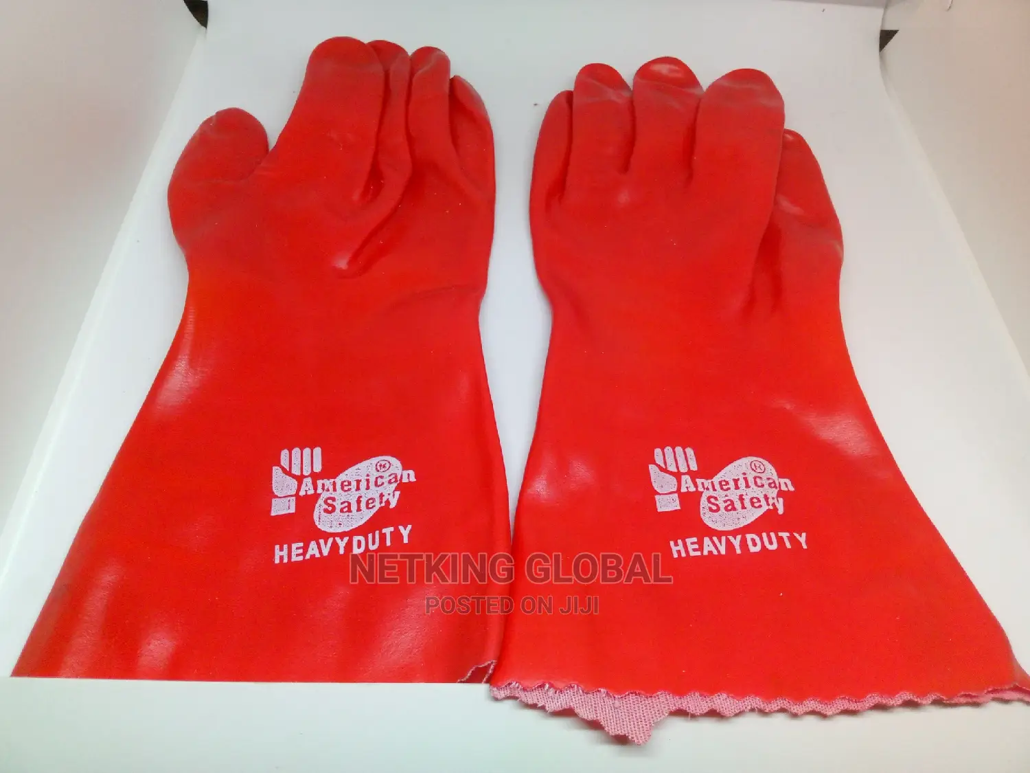 Red Rubber Electrical Hand Glove