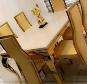 Quality Luxury Dining Table Set by 6 Chairs
