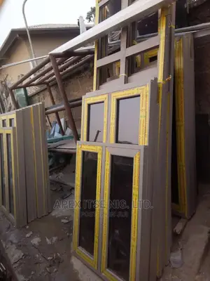 Brown Aluminium Casement Window