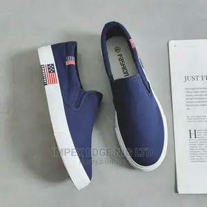 Men's Flat Shoes , Blue Sneakers Shoes
