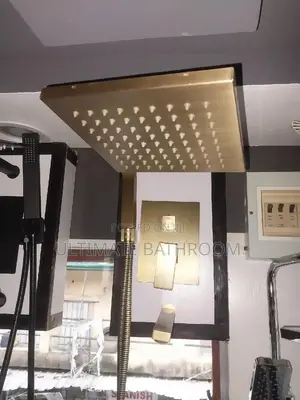 4 Ways Brass Gold Conduit Shower