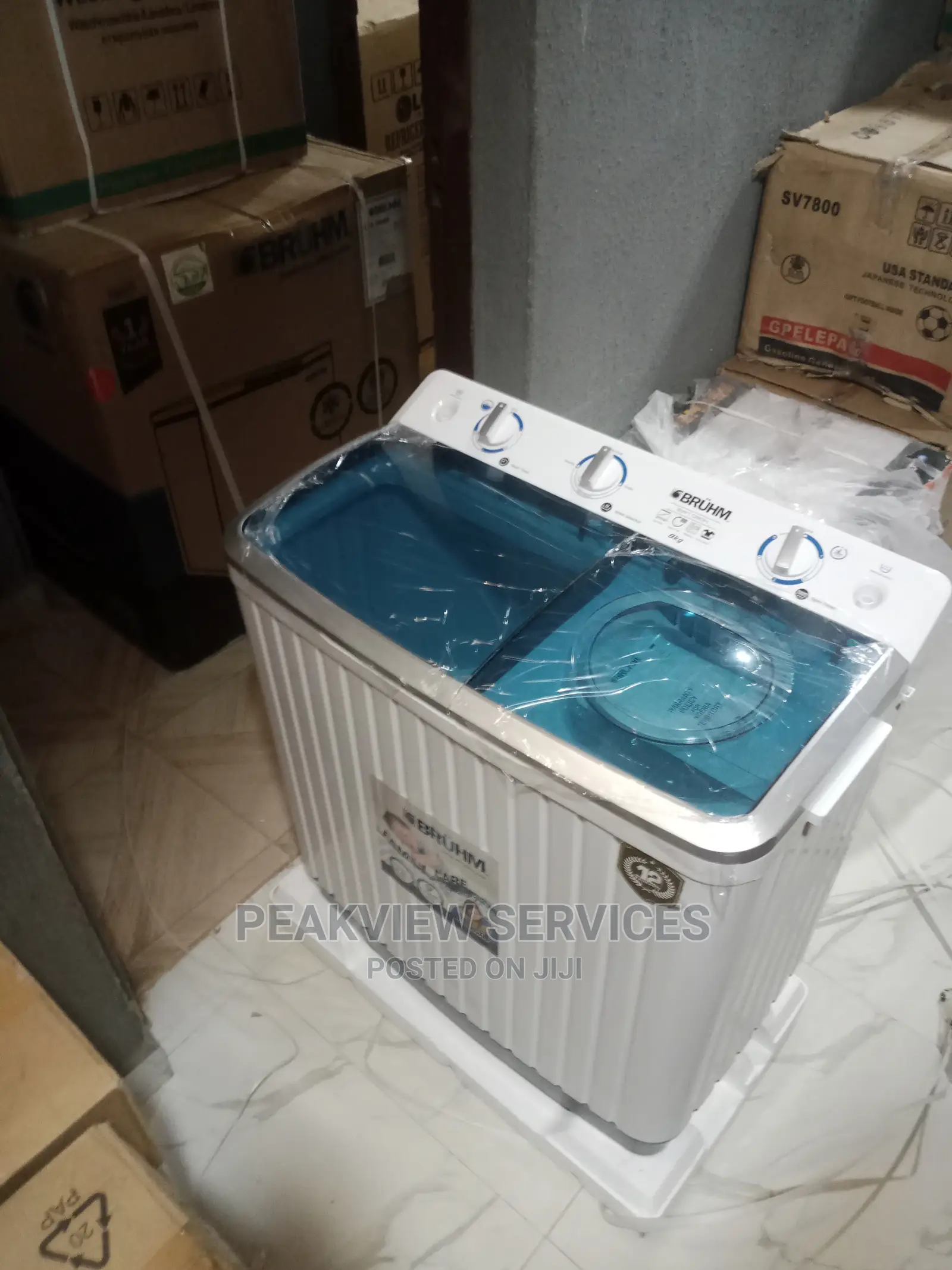 Bruhm Semi-Automatic 8kg Top Load Washing Machine