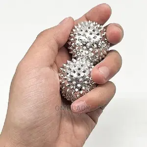 Magnetic Acupressure Balls in Silver Small, Diameter 32 Mm