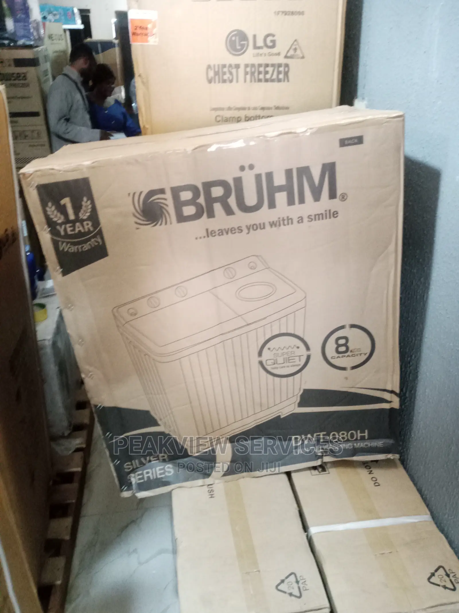 Durable Semi-Automatic 8kg Bruhm Washing Machine Top Load
