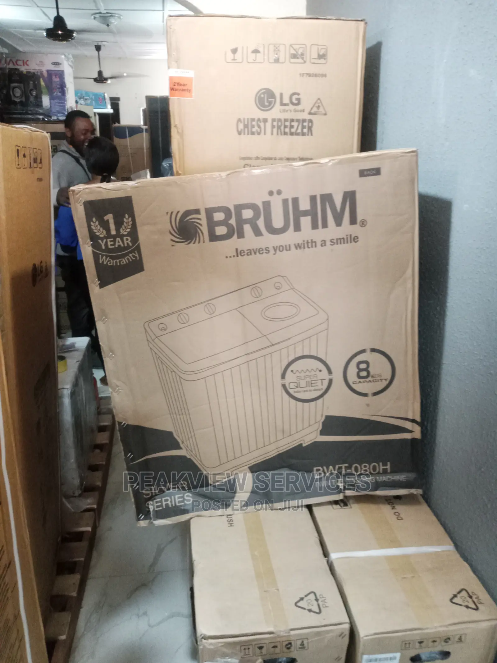 Quality 8kg Semi-Automatic Top-Load Bruhm Washing Machine