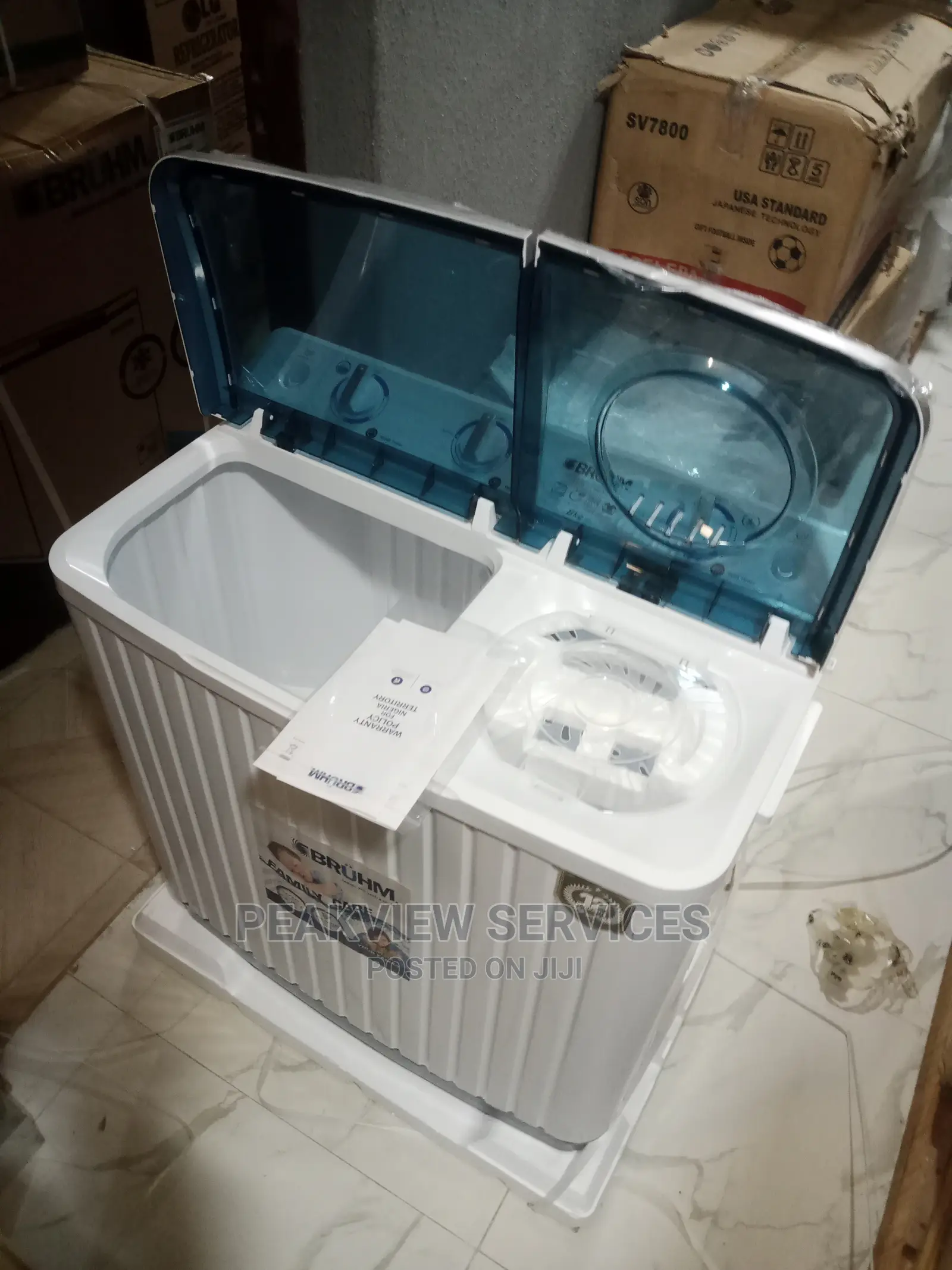 Quality 8kg Semi-Automatic Top-Load Bruhm Washing Machine
