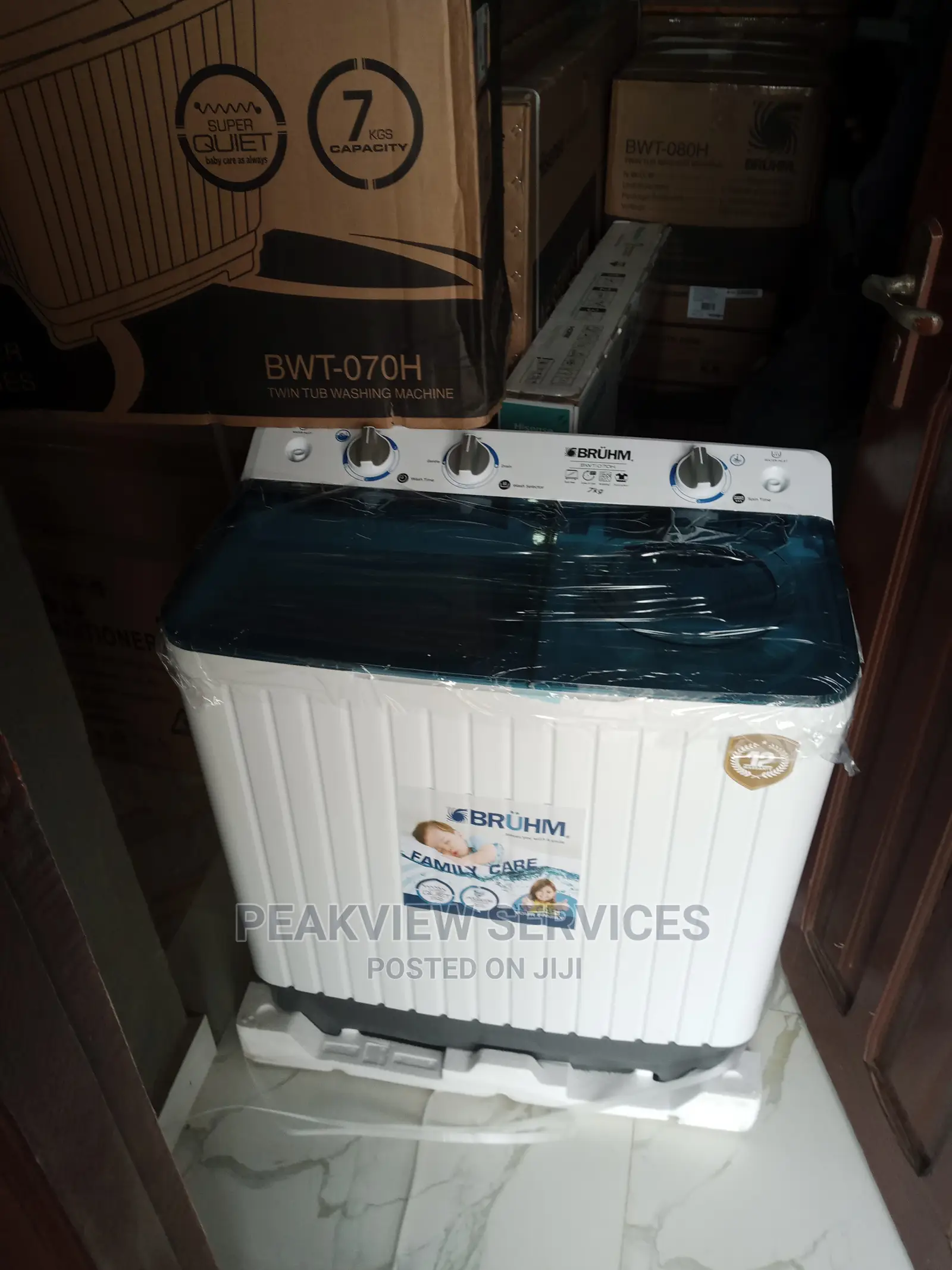 New 7kg Bruhm Top Load Washing Machine (Wash Spin)