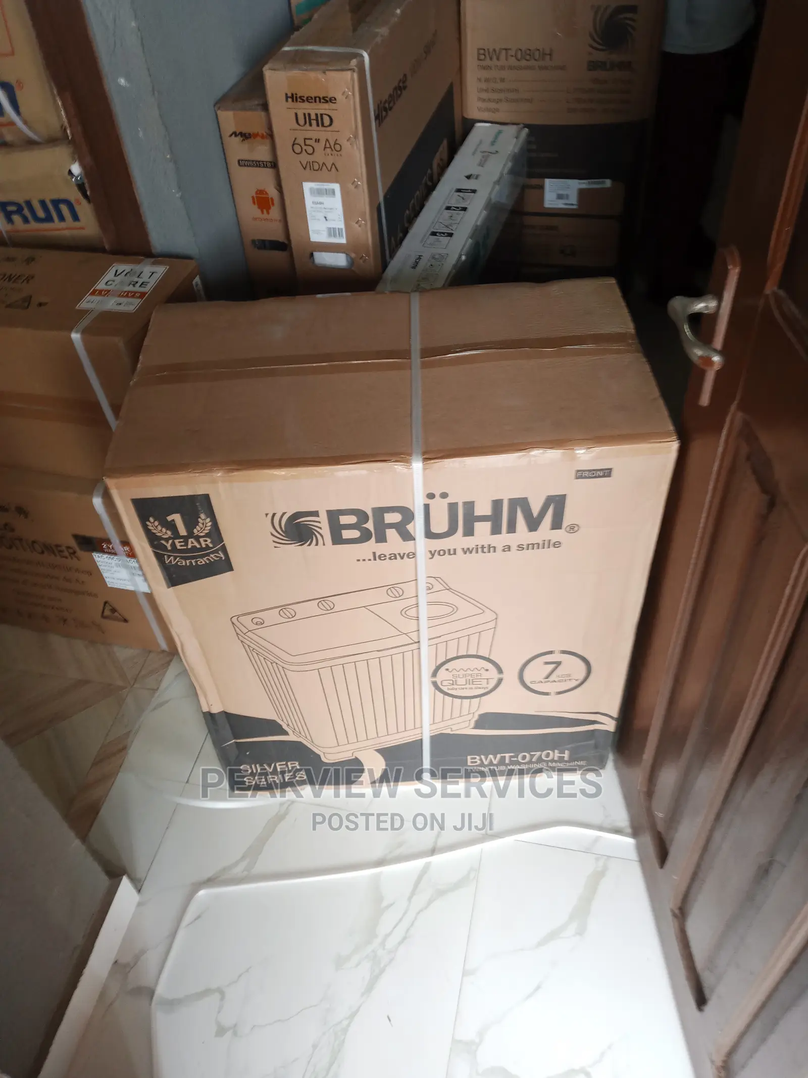 New 7kg Bruhm Top Load Washing Machine (Wash Spin)