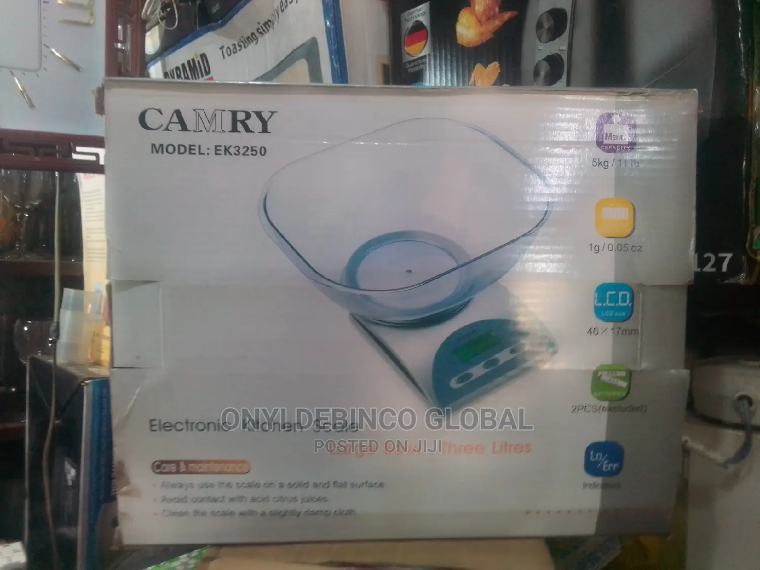 Camry Digital 5kg Kitchen Scale With Bowl