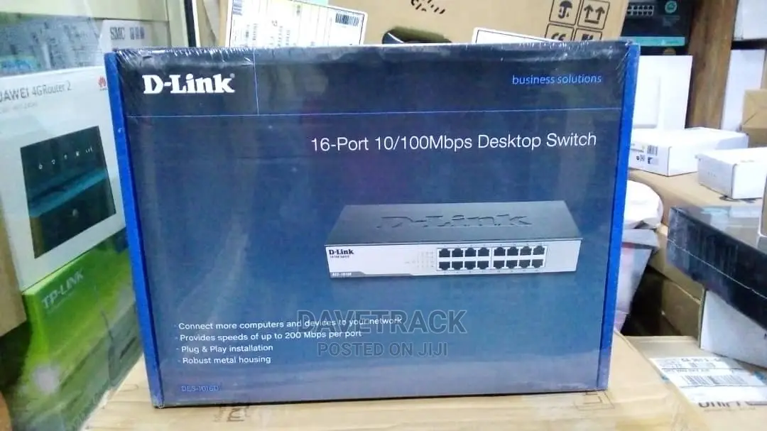 D-Link 16-Port Fast Ethernet Desktop Switch Des-