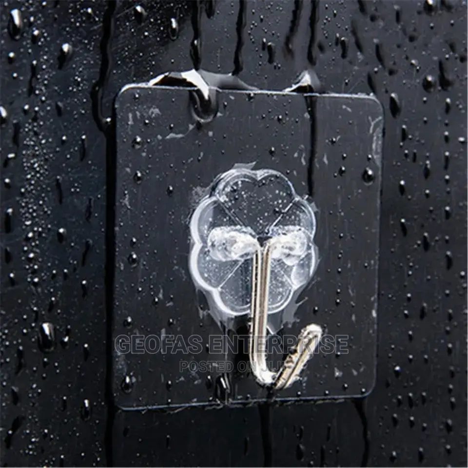 10pics Strong Self-adhesive Hook, Wall Door Sticky Hanger.