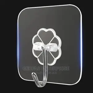 10pics Strong Self-adhesive Hook, Wall Door Sticky Hanger.