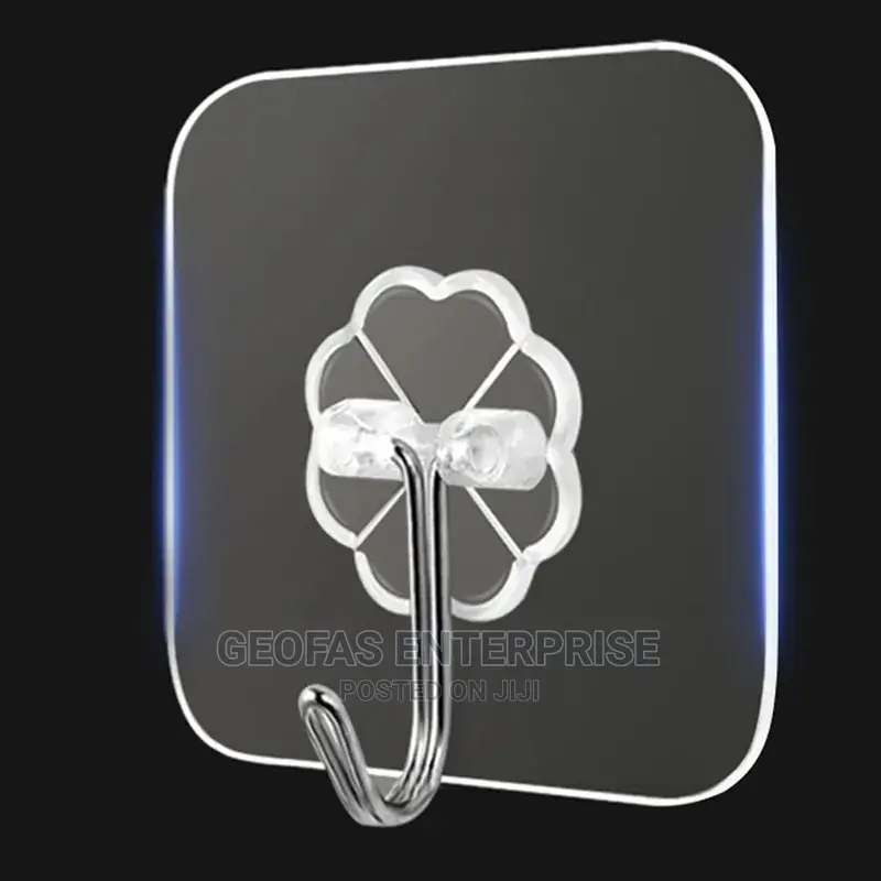 10pics Strong Self-adhesive Hook, Wall Door Sticky Hanger.