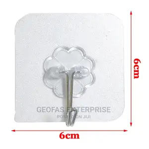 10pics Strong Self-adhesive Hook, Wall Door Sticky Hanger.