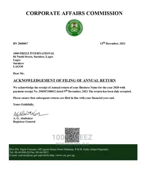 Company Annual Returns