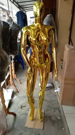 Size 12 Gold Chrome Female Mannequin Available