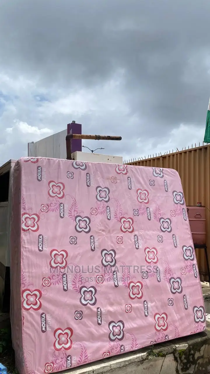 6 by 6 by 14 Inches Mouka Foam Family Size Mattress in Ibadan