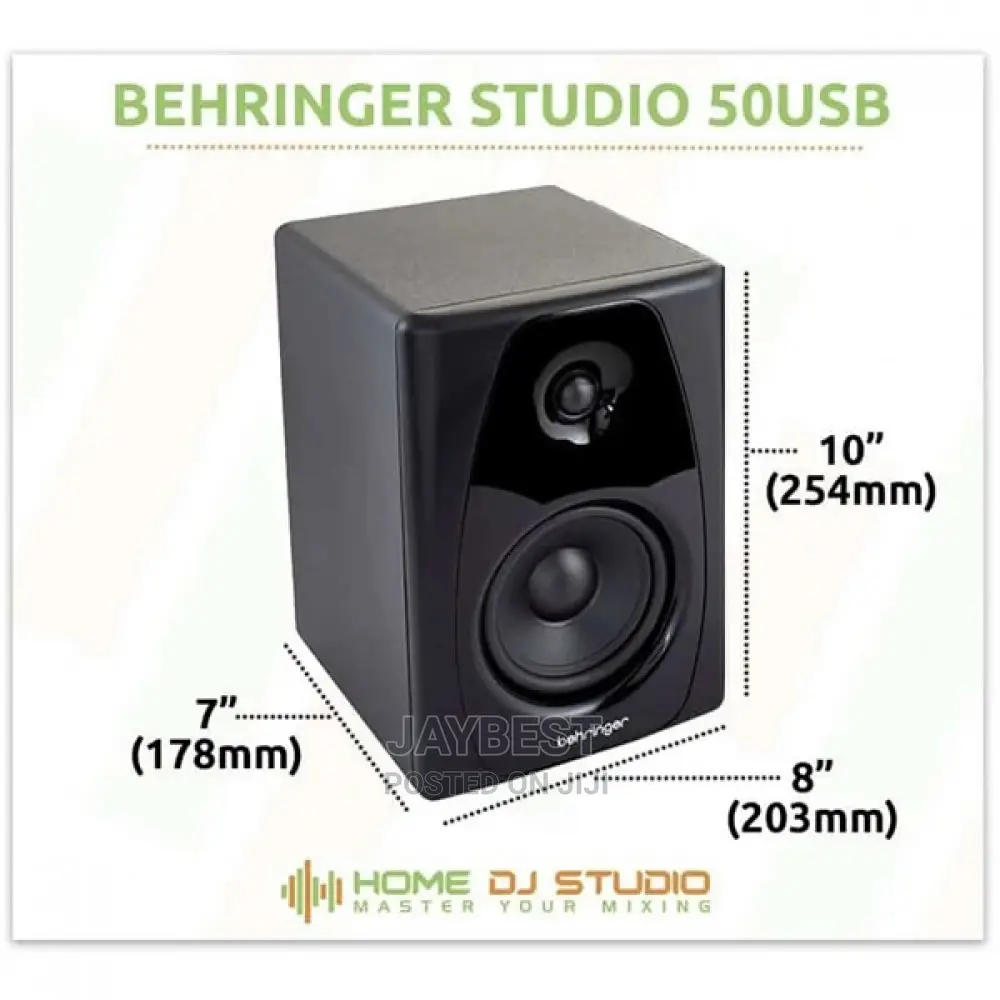 Behringer 50USB Studio 150W Bi-Amped Reference Studio Monito