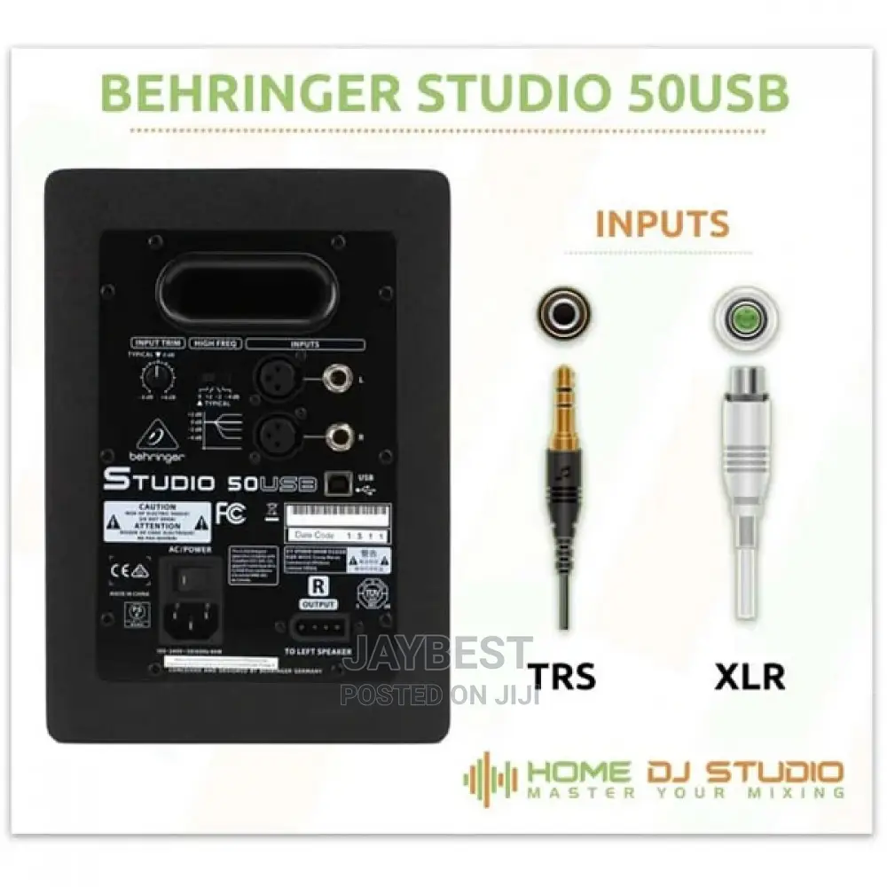 Behringer 50USB Studio 150W Bi-Amped Reference Studio Monito