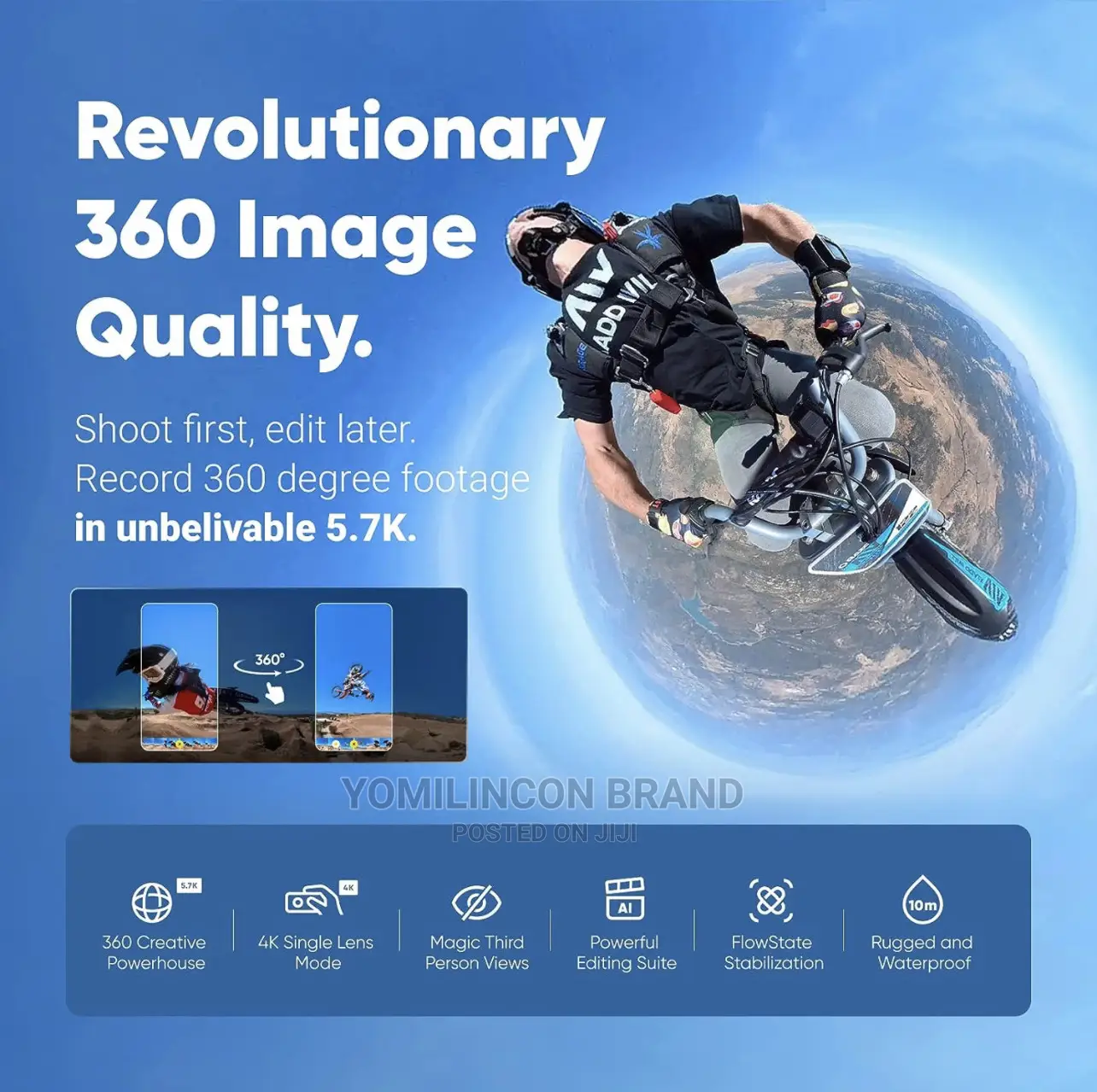 Insta360 X3 - Waterproof 360 Action Camera