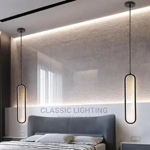 Modern LED Pendant Light Adjustable Line Strip Hanging Lamp
