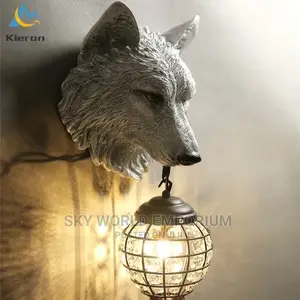 Nordic Modern Wolf Head Led Wall Lamp