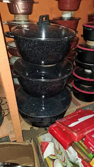 Granite Pot of 3 Set for Homes/ Restaurants/ Food Vendors