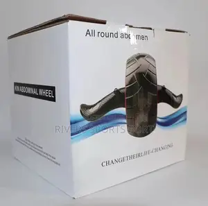 Power Stretch Ab Wheel With Automatic Rebound, Mat Included