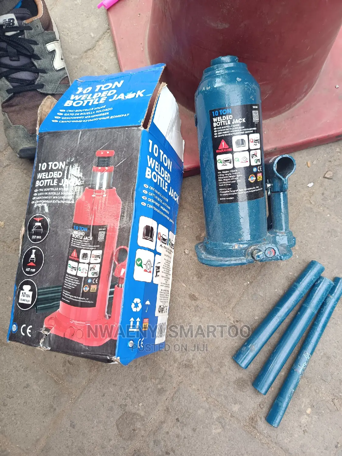 Original Blue 10ton Bottle Jack