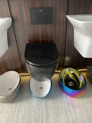 Black Color Luxury Counseal Water Closet