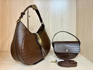 Ladies Classy Genuine Oval Leather Handbag