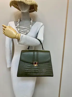 Classy Genuine Leather Shoulder/Handbag With Smaller Bag