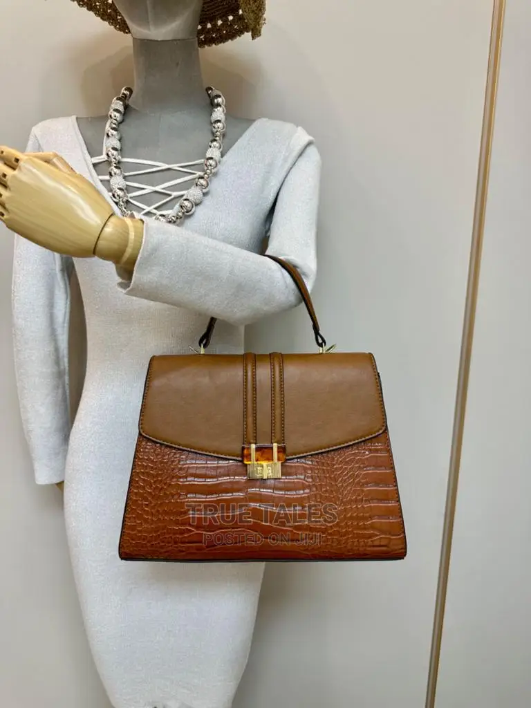 Classy Genuine Leather Shoulder/Handbag With Smaller Bag