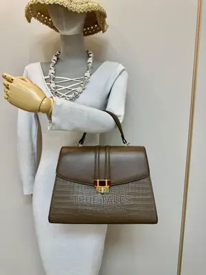 Classy Genuine Leather Shoulder/Handbag With Smaller Bag