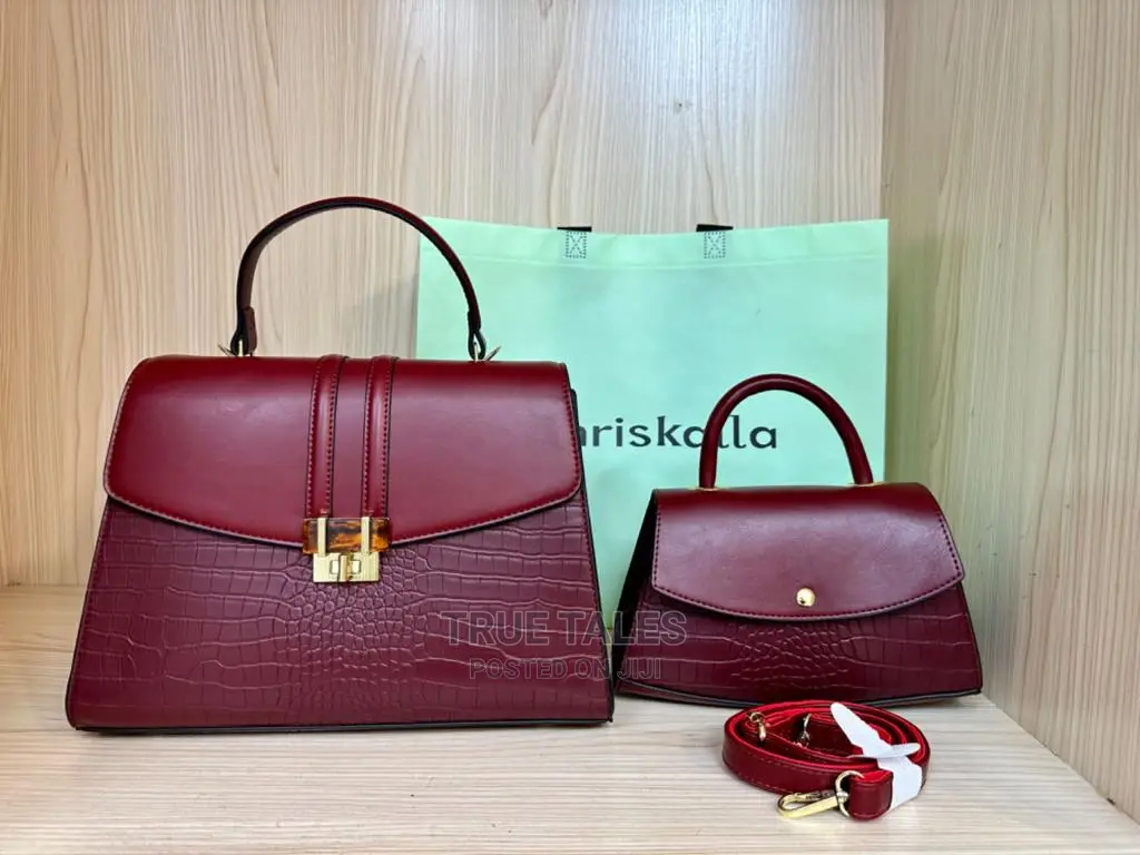 Classy Genuine Leather Shoulder/Handbag With Smaller Bag