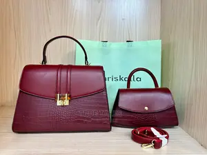 Classy Genuine Leather Shoulder/Handbag With Smaller Bag