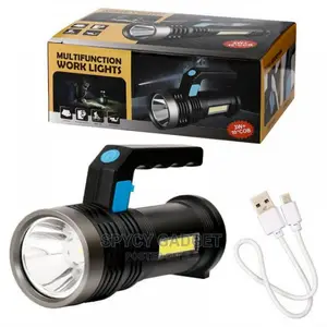 Handheld Rechargeable Flashlight COB Side Light