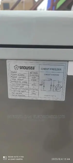Snowsea Chest Freezer 450L Big Size Fast Cooling Ice Maker
