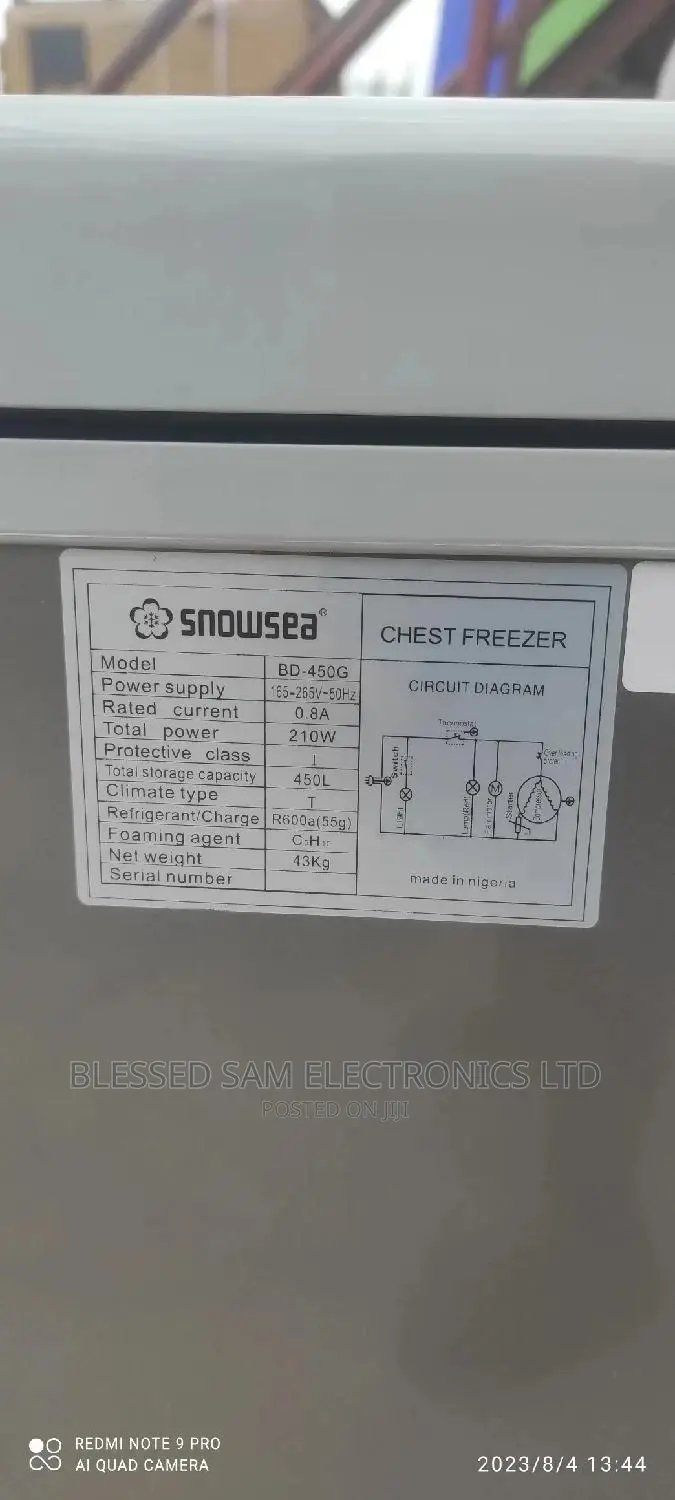 Snowsea Chest Freezer 450L Big Size Fast Cooling Ice Maker