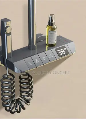 Button Shower With Digital Thermostat