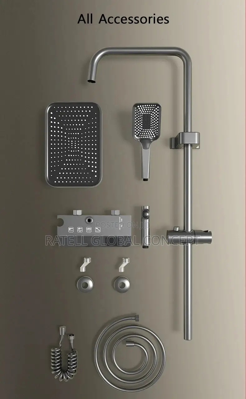 Button Shower With Digital Thermostat