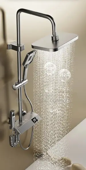 Button Shower With Digital Thermostat