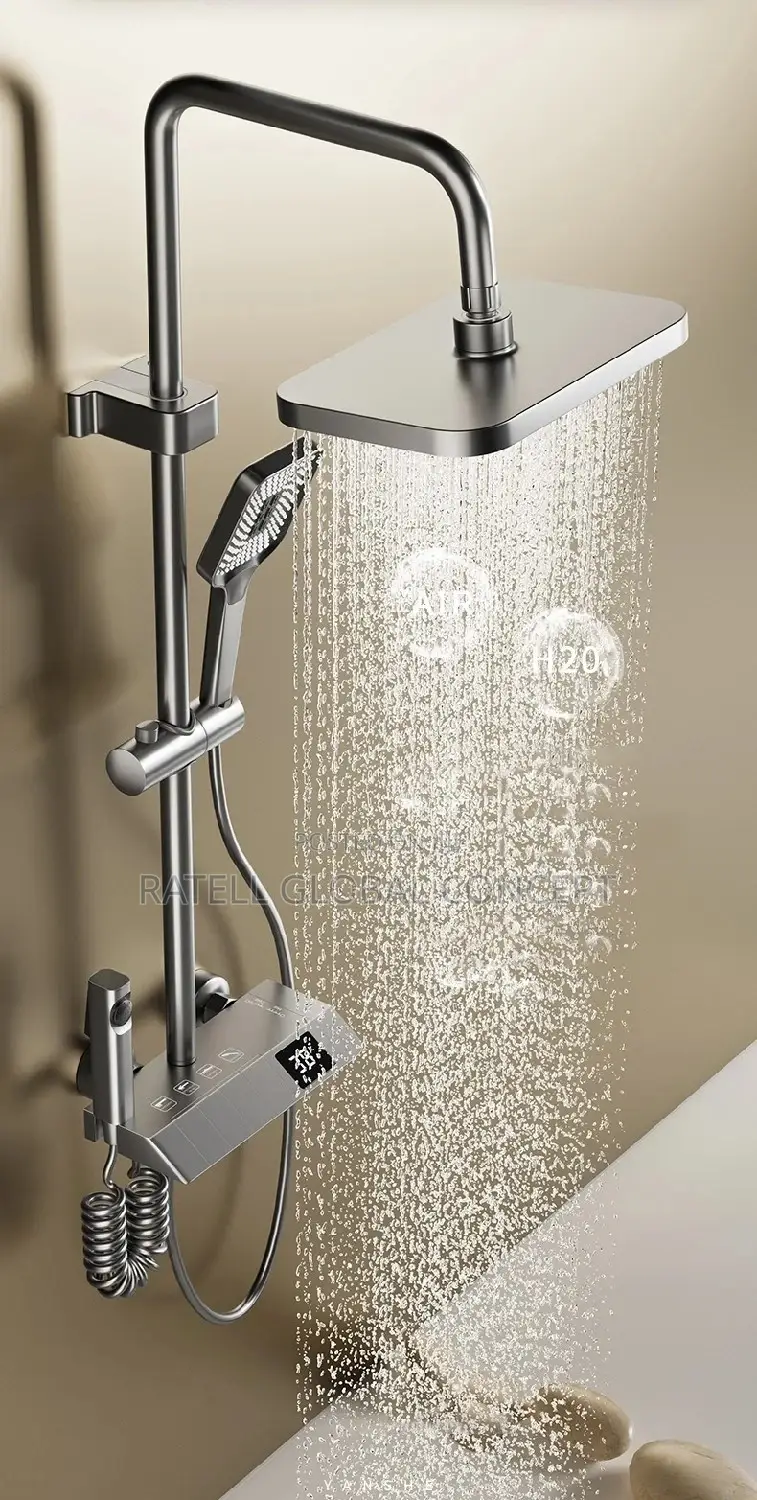 Button Shower With Digital Thermostat