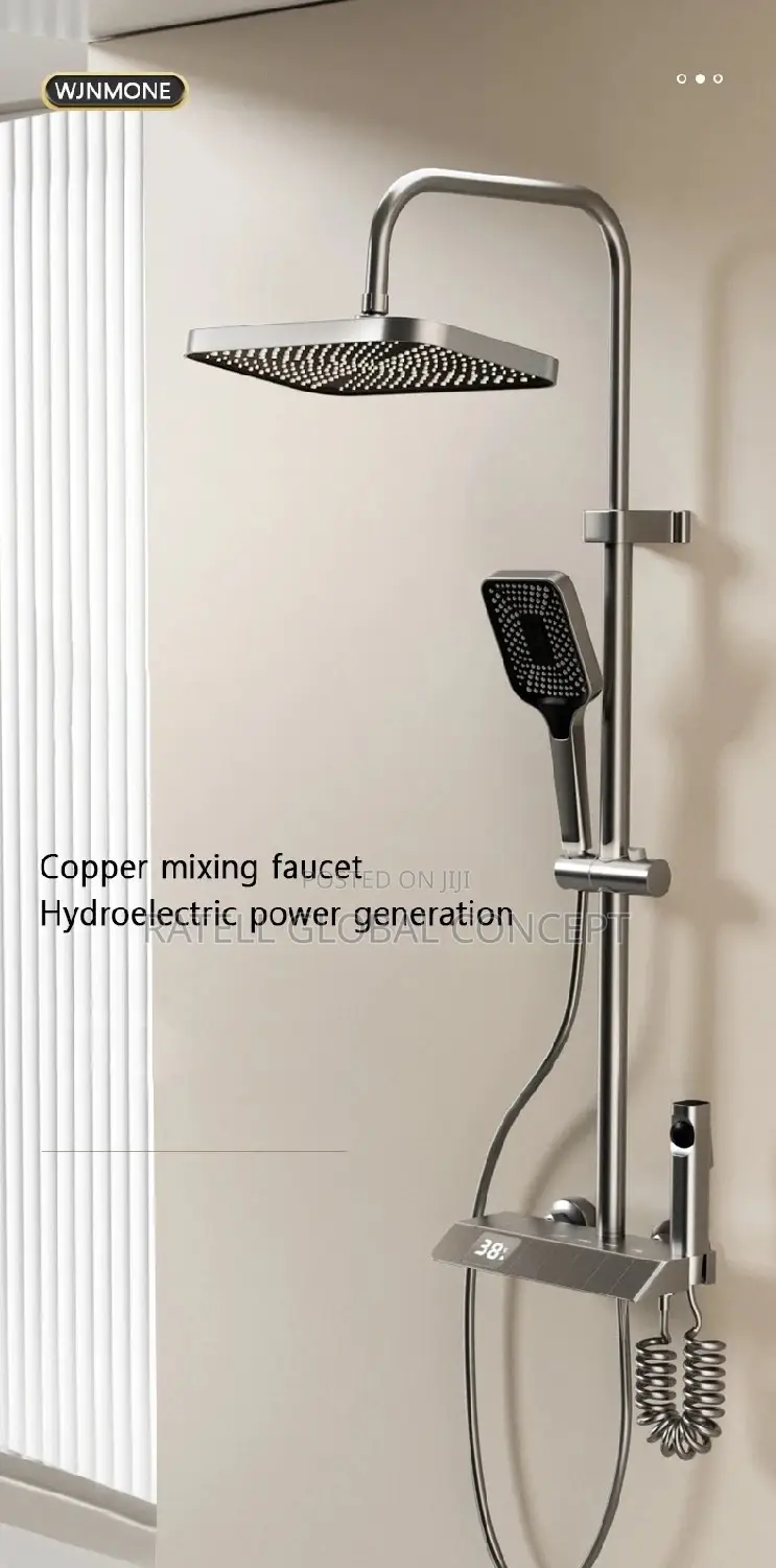 Button Shower With Digital Thermostat