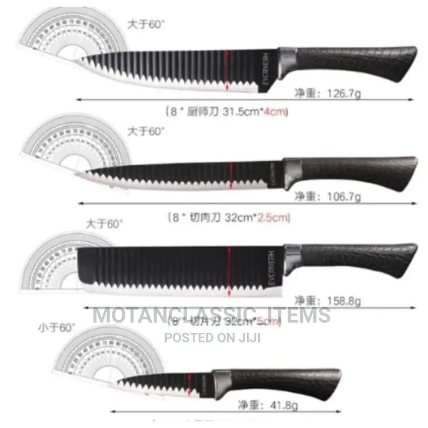 Multifunction Non-Stick Kitchen Knife Set (7 in 1 in a Box)