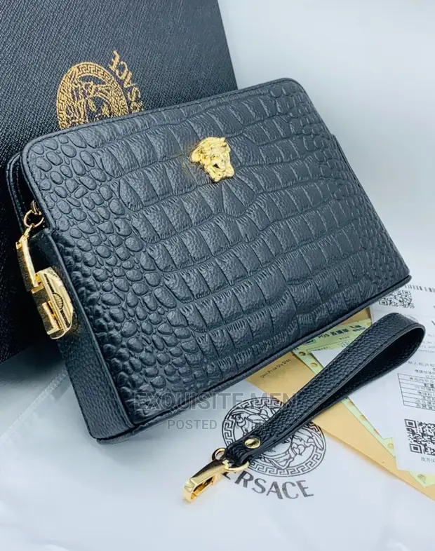 Coin Purses Versace Men Purse Versace Leather Coin Pocket Wallet