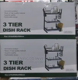 3 Layers Stainless Plate Rack