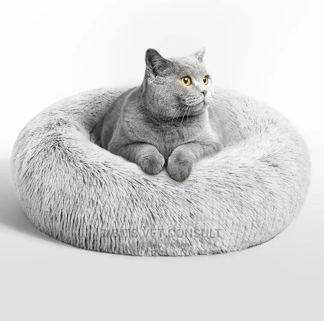 Plush Round Cat Dog Bed