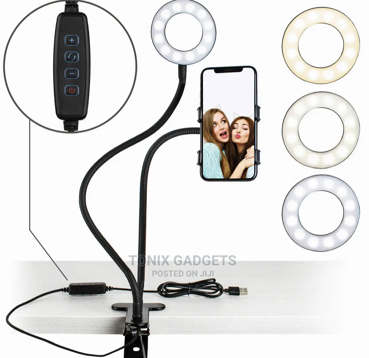 Professional Live Streaming Ring Light With Phone Holder